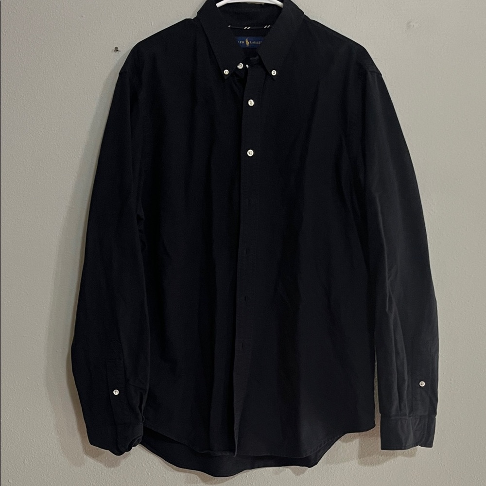 Ralph Lauren Men's Black Button-Down Shirt